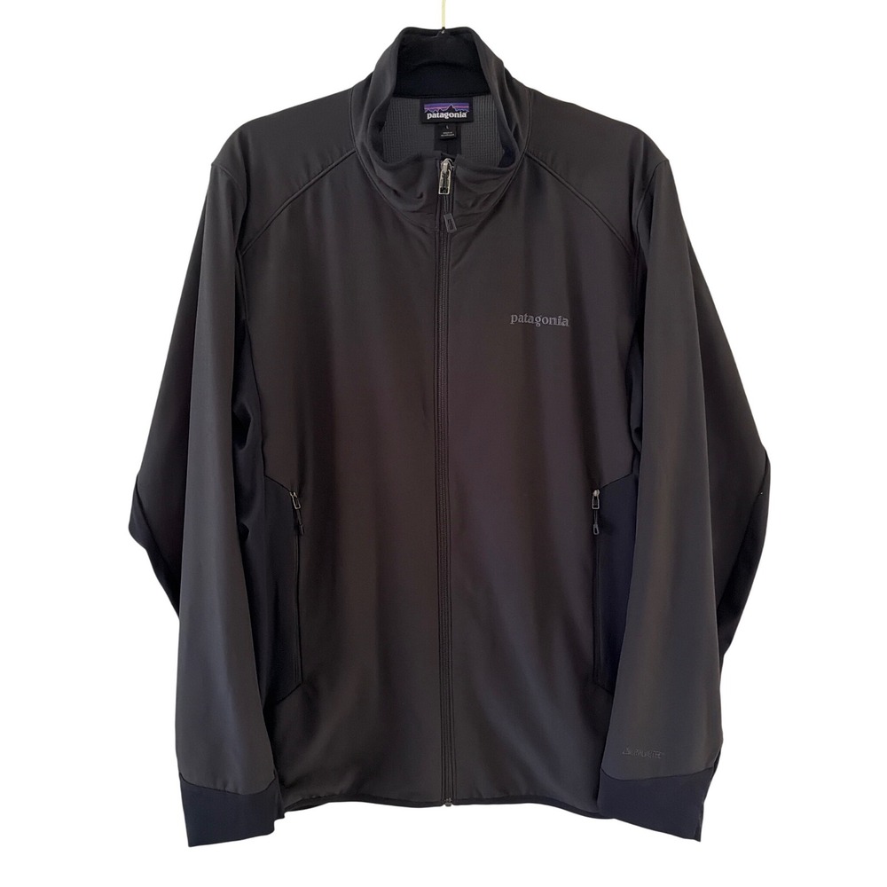Patagonia Mens Adze Hybrid Polartec Windbloc Softshell Jacket Black Large‎ L